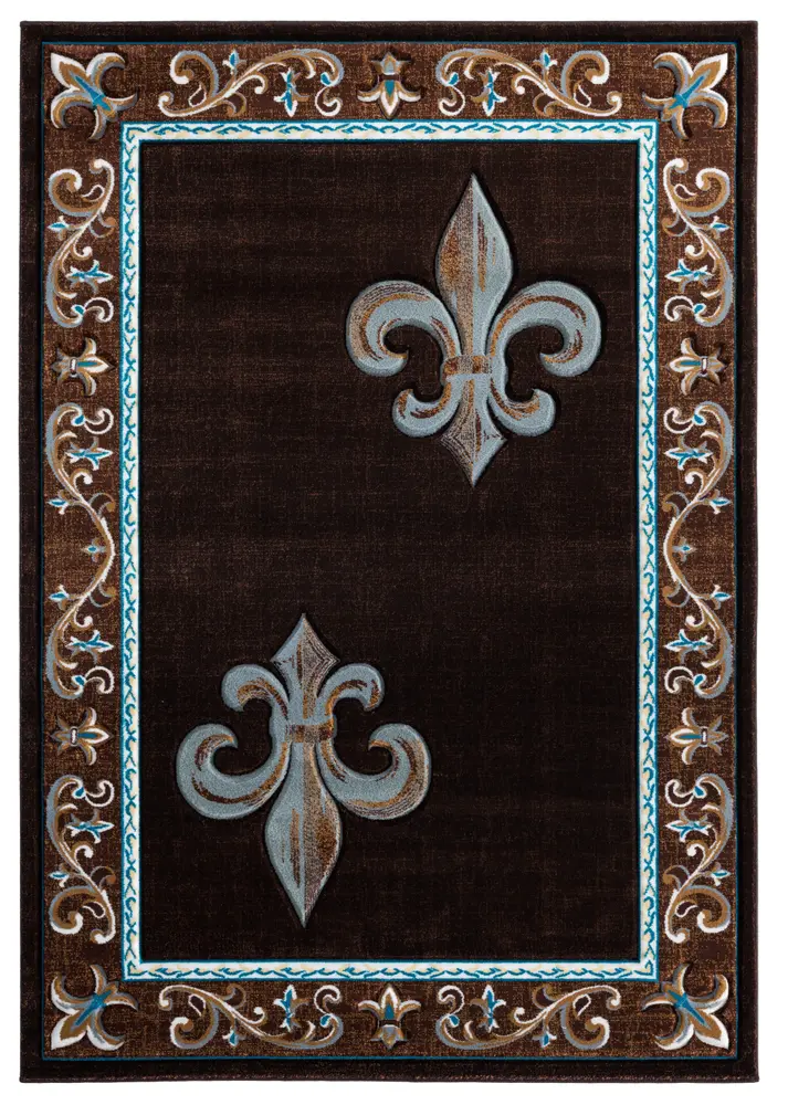 United Weavers Bristol Lilium Brown Accent Rug 1'10