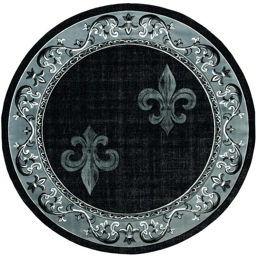 United Weavers Bristol Lilium Grey Round Rug 7'10