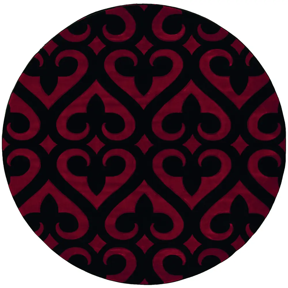 United Weavers Bristol Heartland Red Round Rug 7'10