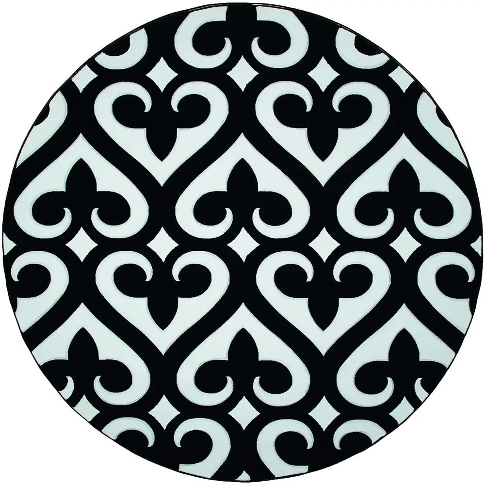 United Weavers Bristol Heartland Black Round Rug 7'10