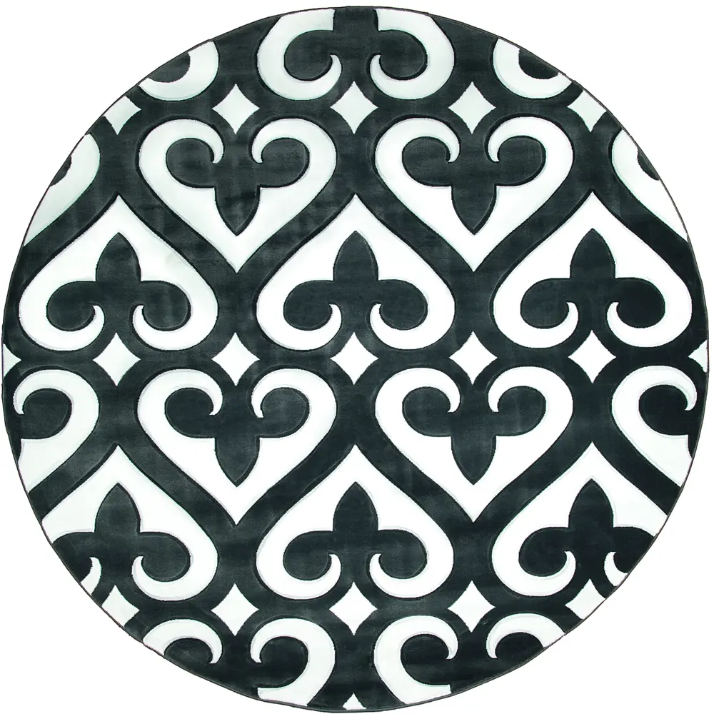 United Weavers Bristol Heartland Grey Round Rug 7'10