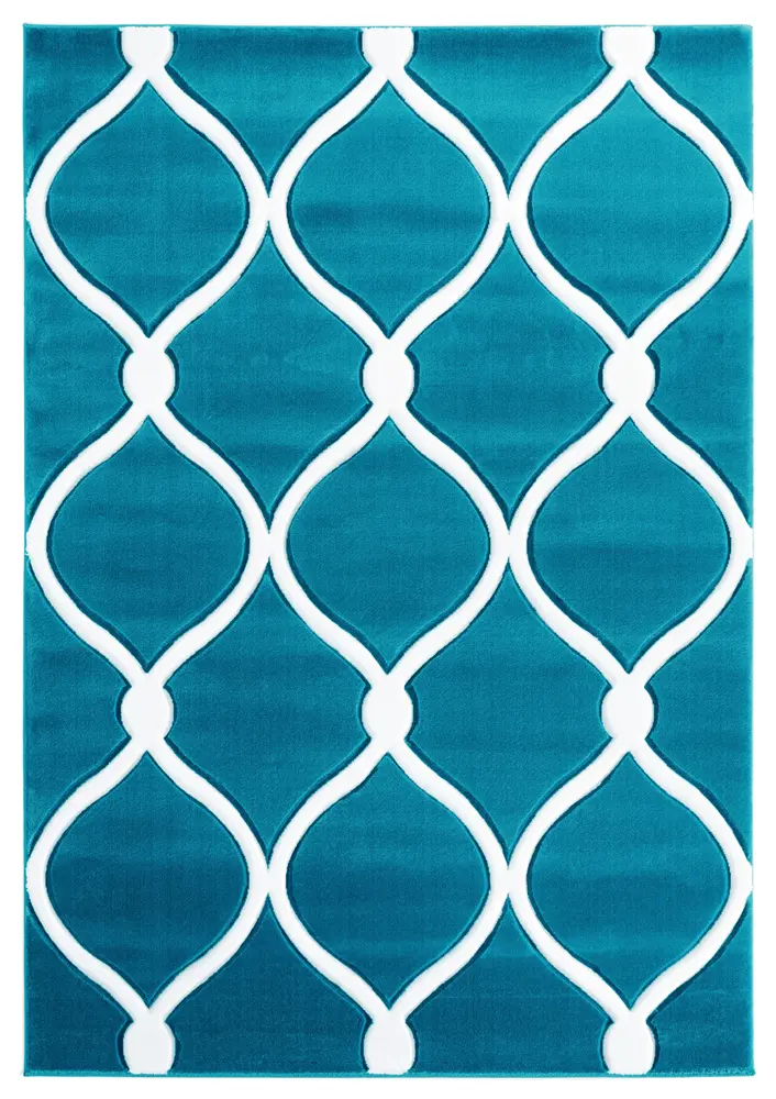 United Weavers Bristol Rodanthe Turquoise Mat Rug 2'7