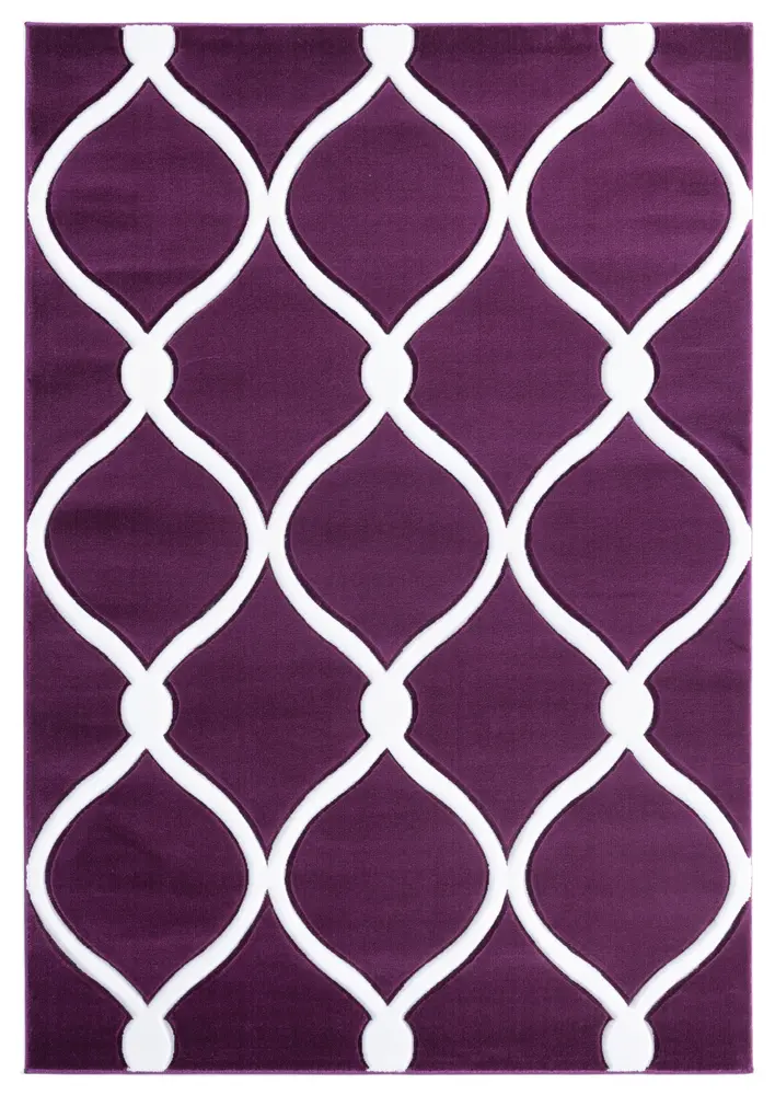 United Weavers Bristol Rodanthe Plum Accent Rug 1'10