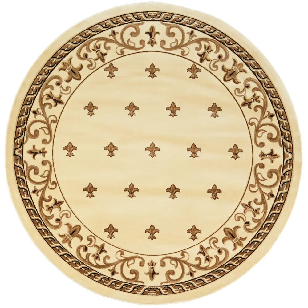 United Weavers Bristol Wington Beige Round Rug 7'10