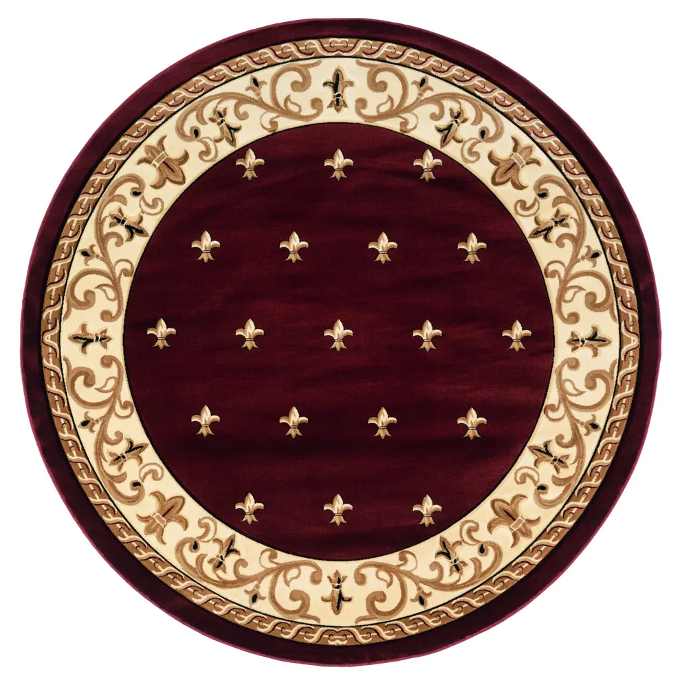 United Weavers Bristol Wington Burgundy Round Rug 7'10