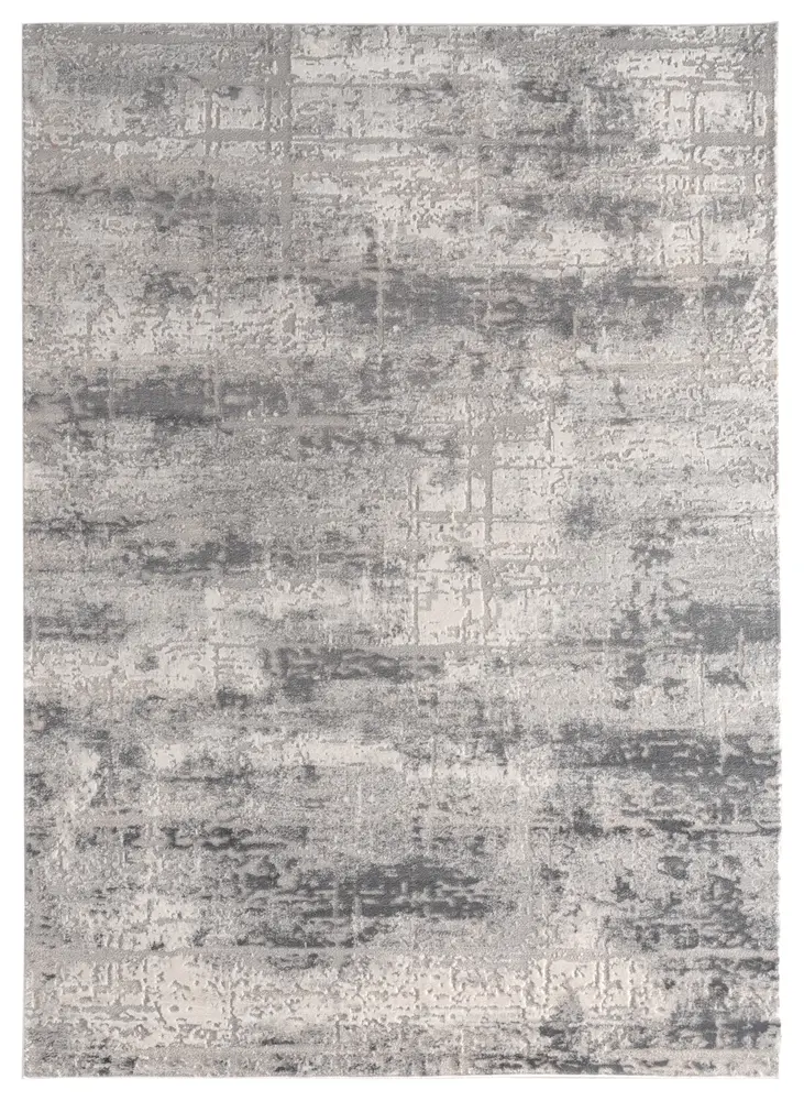 Cascades Mazama Grey Abstract Area Rug 5'3