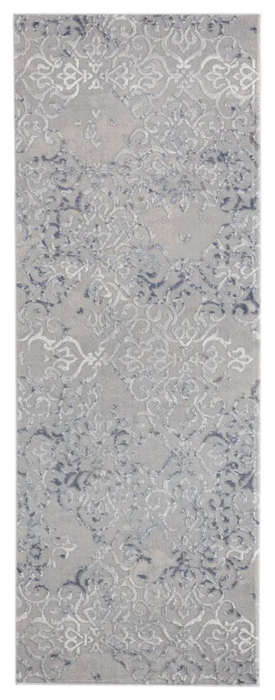 Cascades Marblemount Blue Classic Runner Rug 2'7