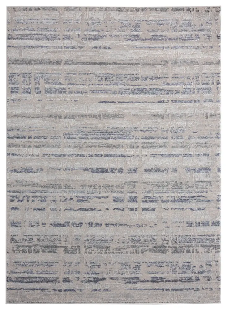 Cascades Rainier Blue Abstract Oversize Rug 9'10