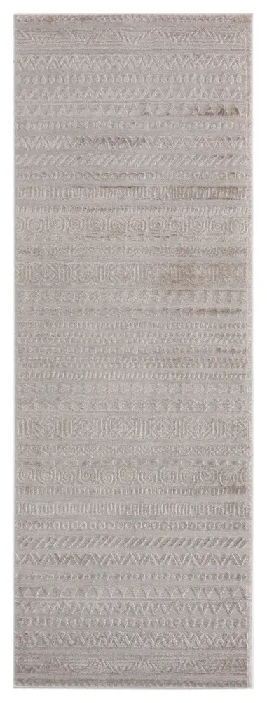 Cascades Yamsay Beige Bohemian Runner Rug 2'7