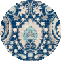 Blue / Ivory