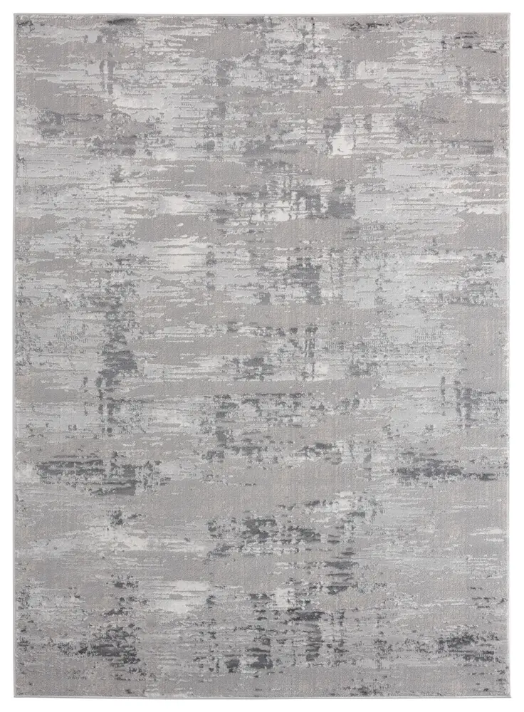 Cascades Salish Grey Abstract Oversize Rug 9'10