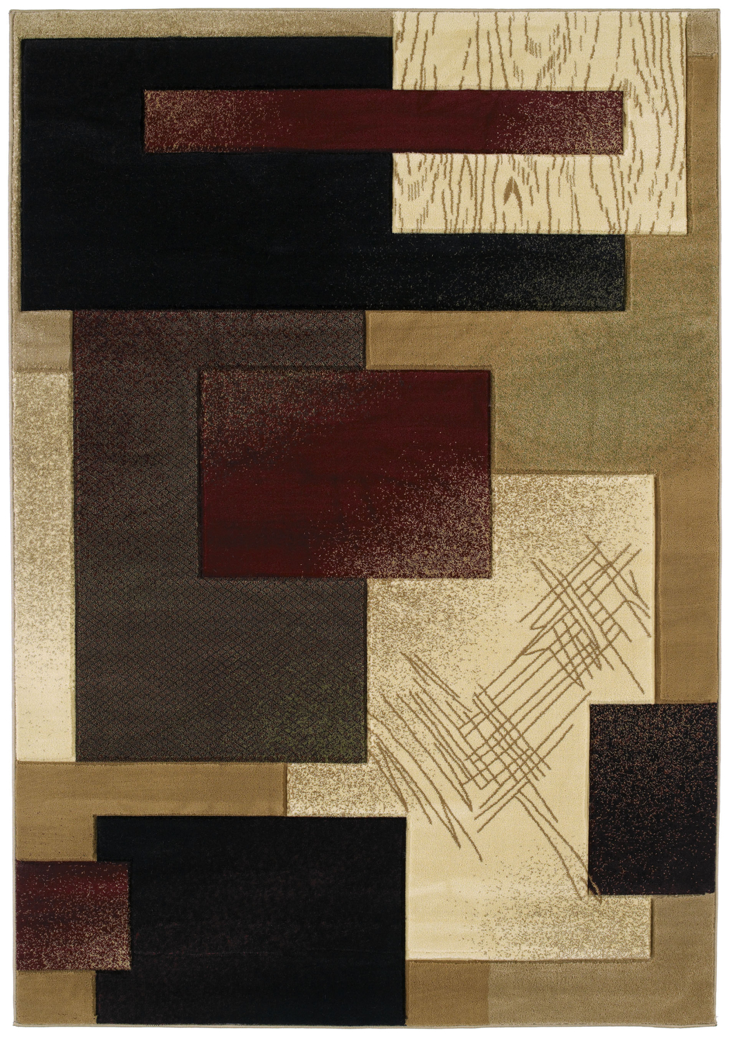 Contours Mondavi Burgundy Accent Rug 1'10