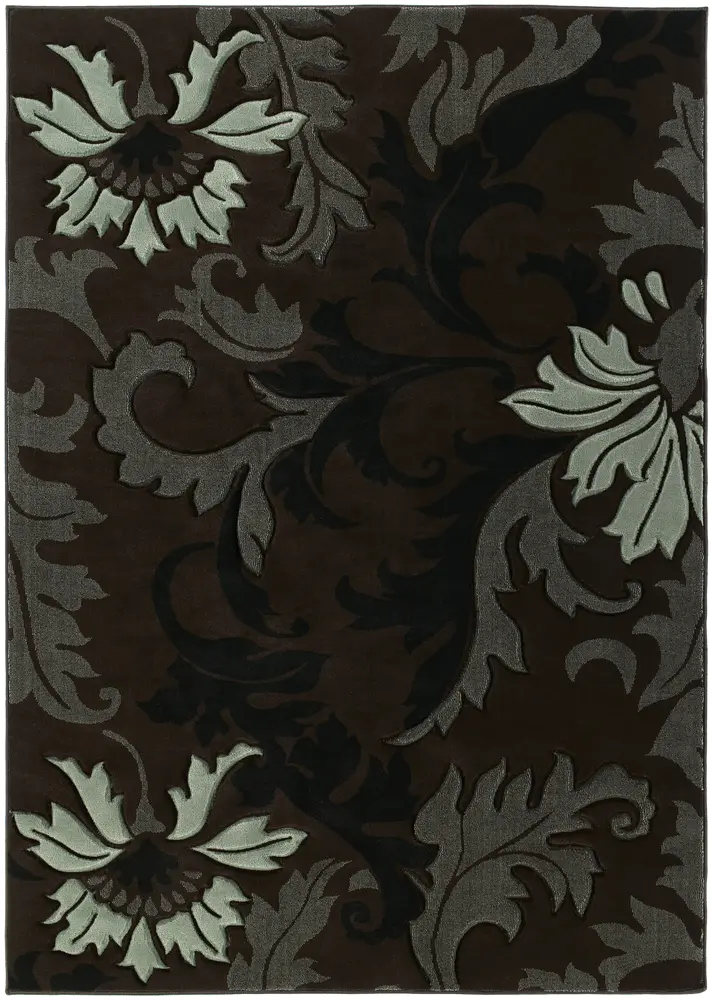 Contours Orleans Brown Area Rug 5'3