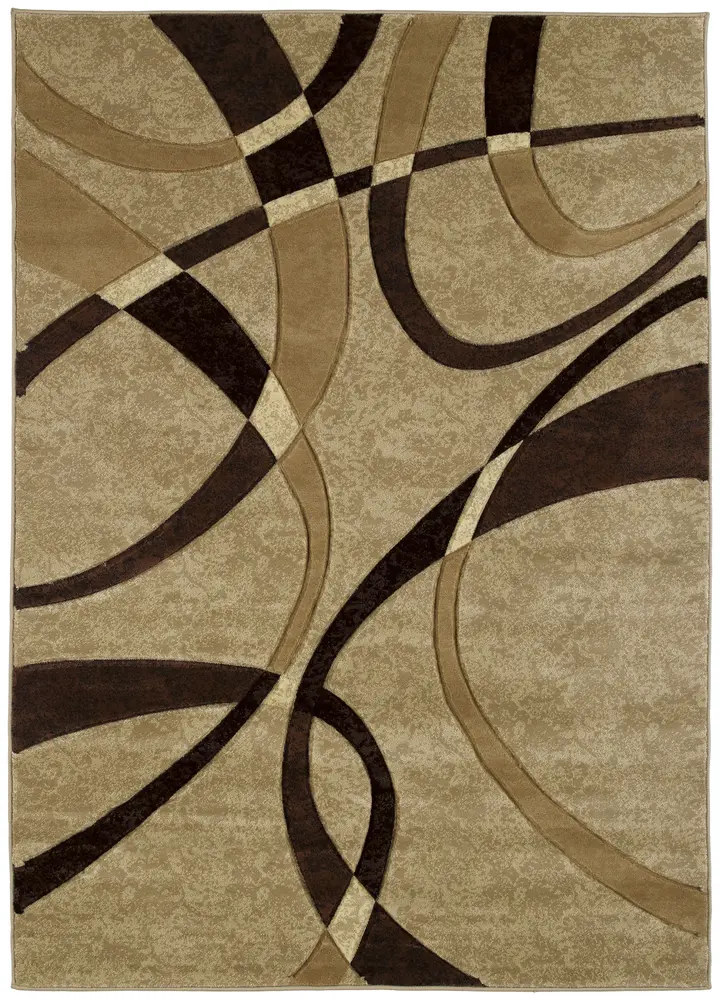 Contours La Chic Brown Accent Rug 1'10