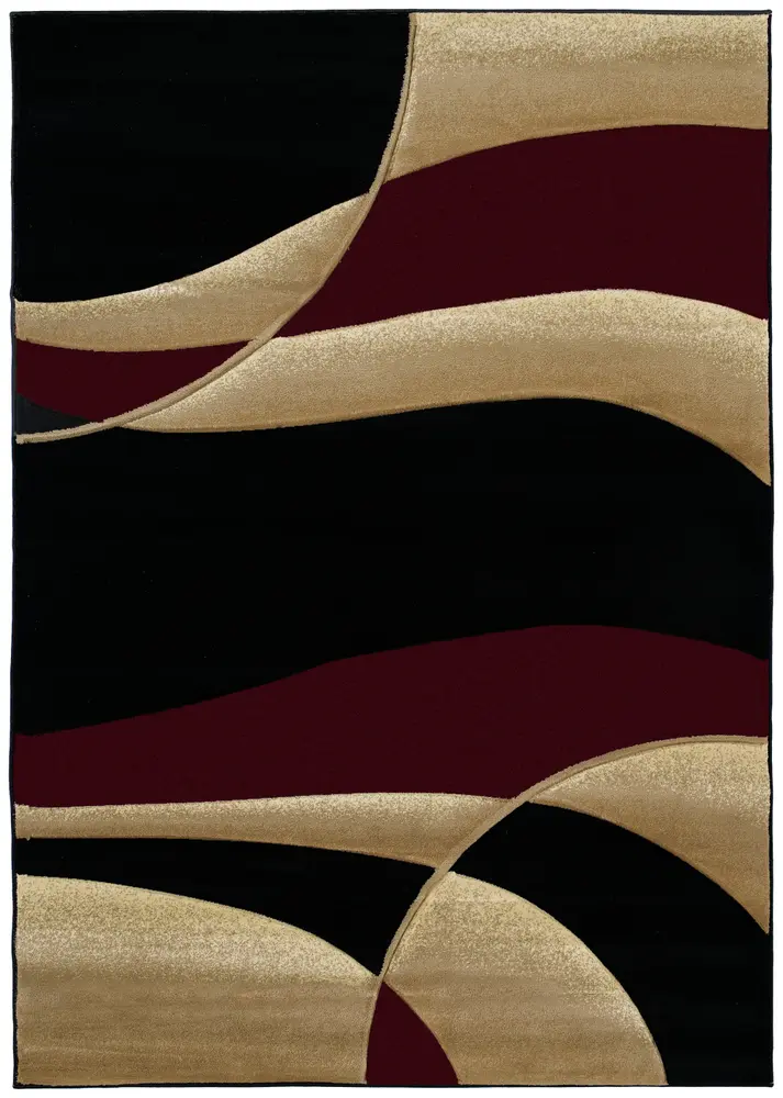 Contours Avalon Burgundy Accent Rug 2'7
