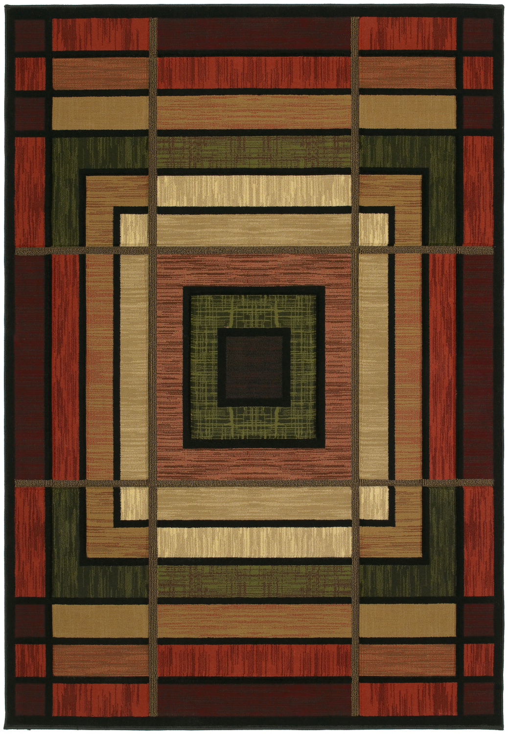 Contours Ambience Red Accent Rug 1'10