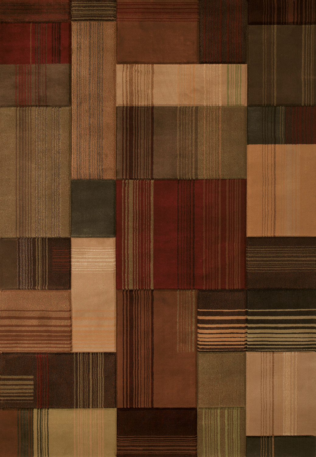 Contours Transition Brown Accent Rug 1'10