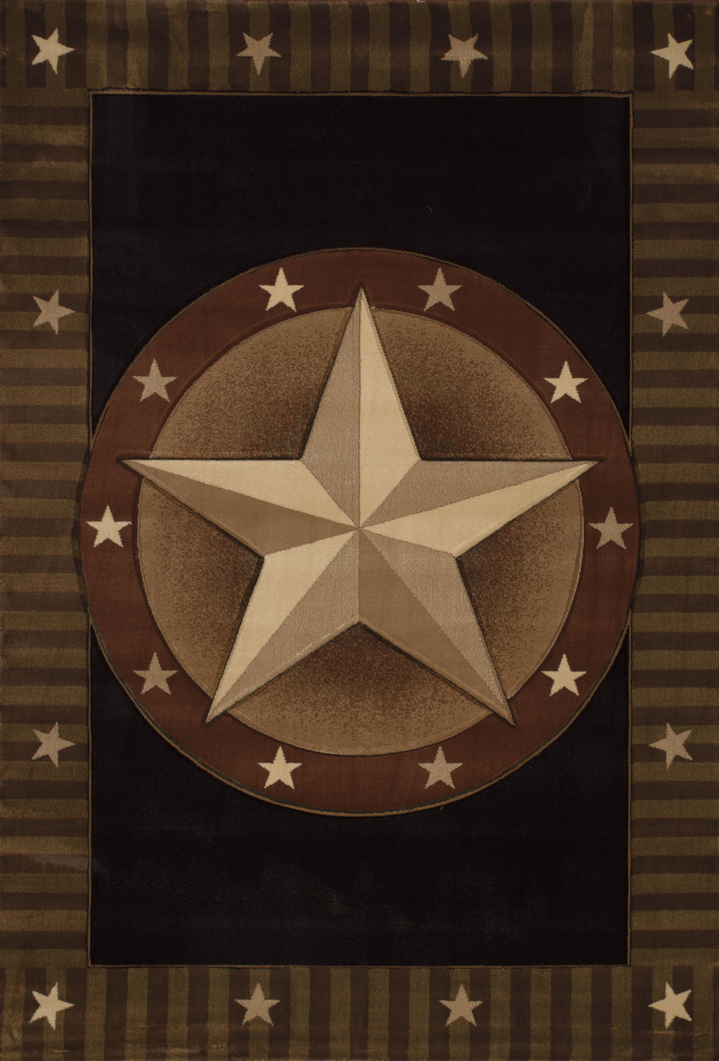 Contours Austin Black Accent Rug 1'10