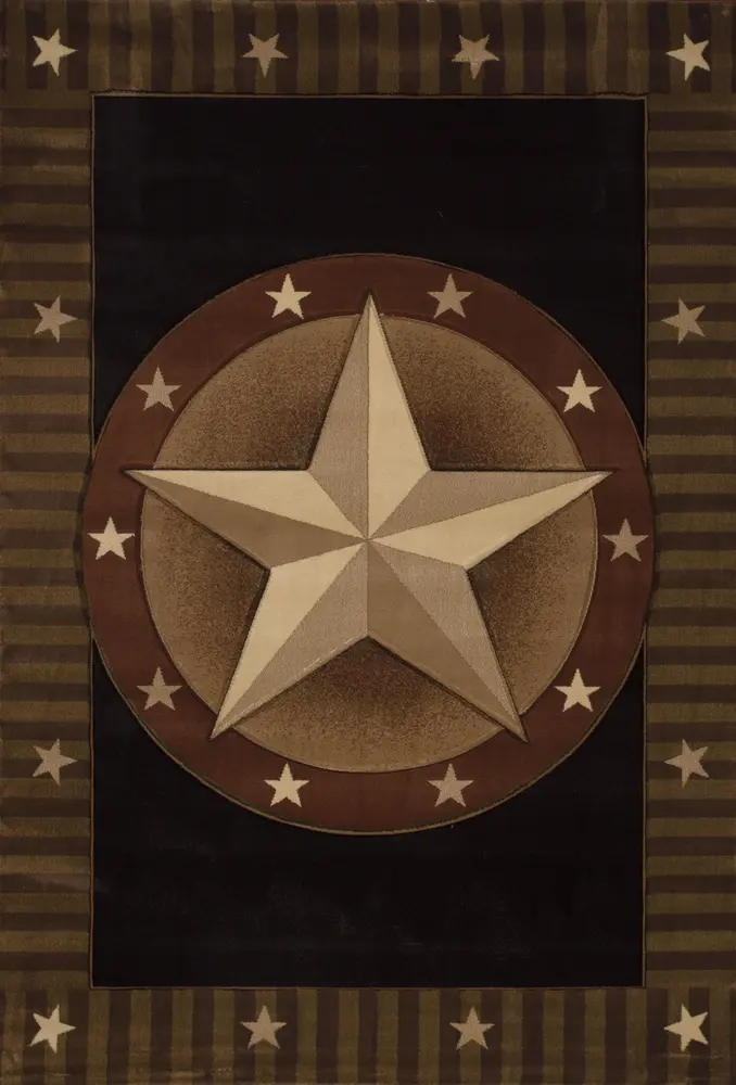 Contours Austin Black Runner Rug 2'7