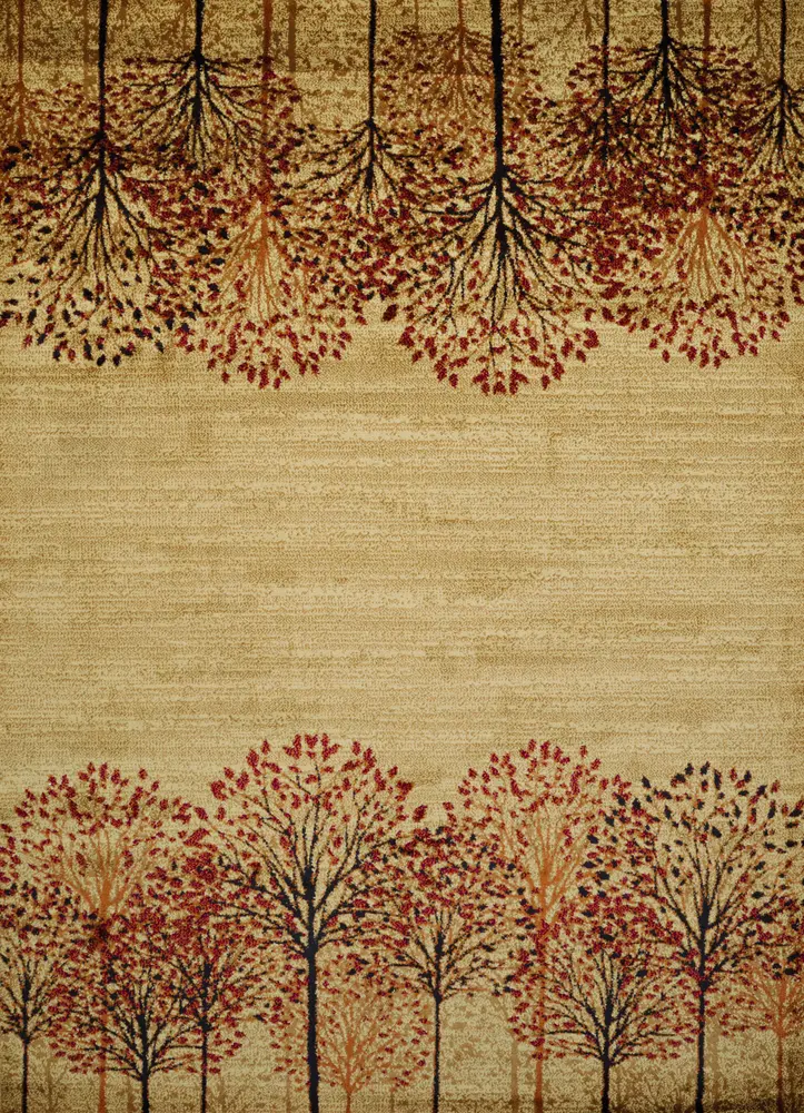 Affinity Tree Blossom Natural Oversize Rug 7'10