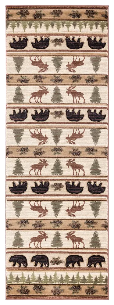 United Weavers Cottage Adler Beige Runner Rug 2'7