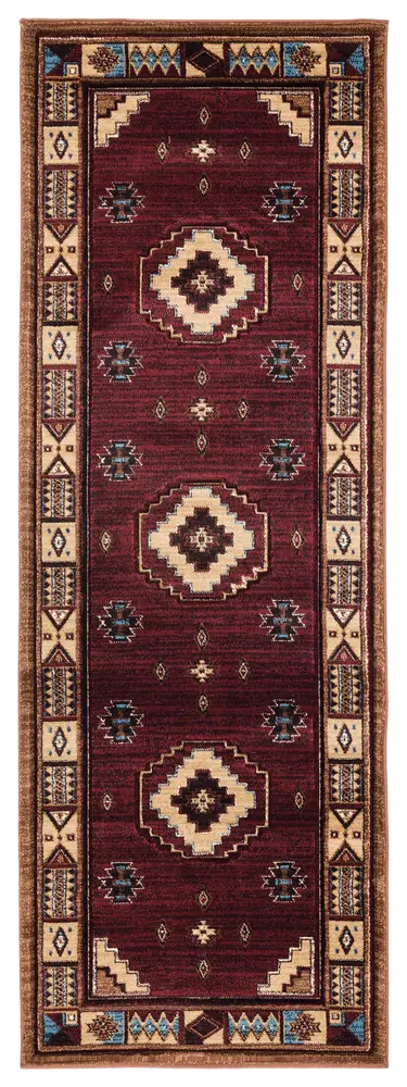 United Weavers Cottage Pelican Park Burgundy Runner Rug 2'7
