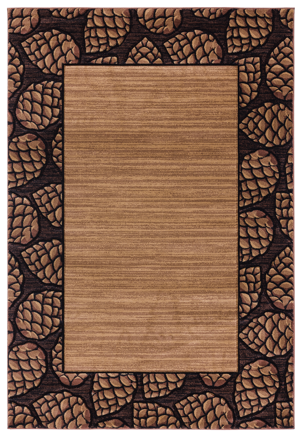 United Weavers Cottage Pine Border Beige Accent Rug 1'10