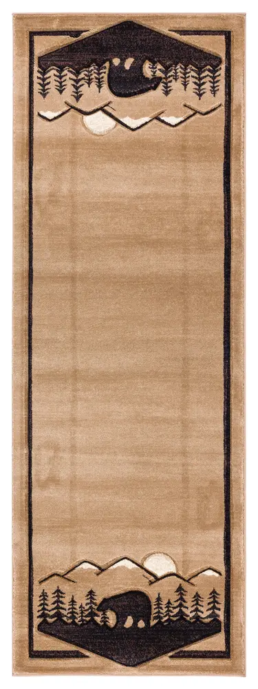United Weavers Cottage Treetops Beige Runner Rug 2'7