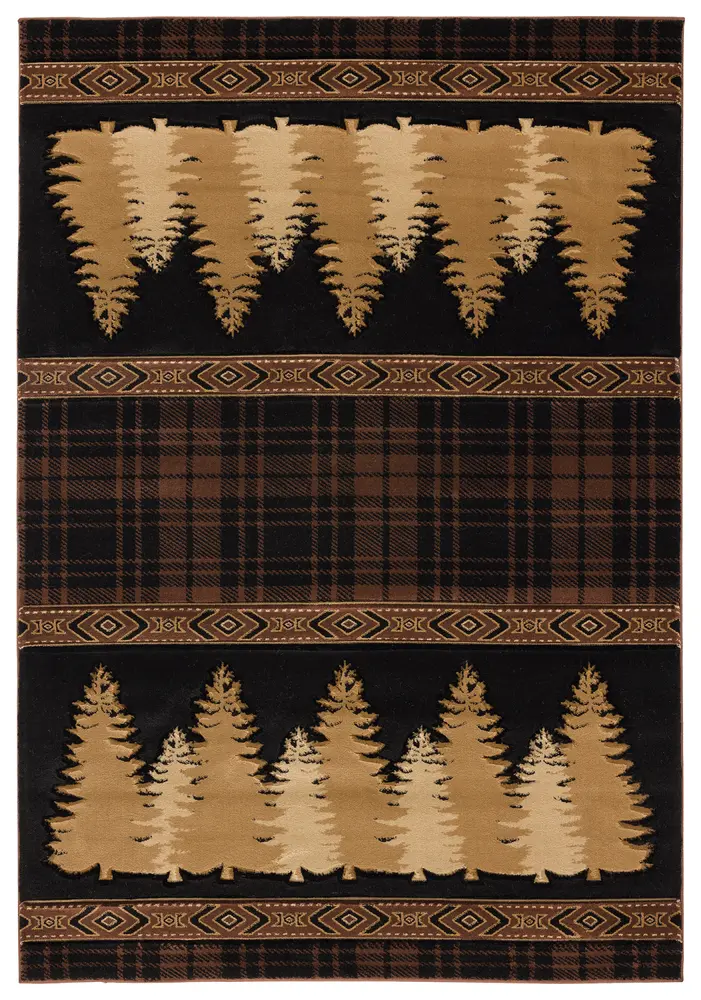 United Weavers Cottage Woodland Brown Area Rug 5'3
