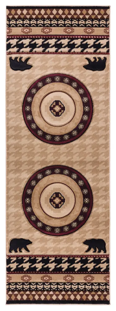 United Weavers Cottage Haven Beige Runner Rug 2'7