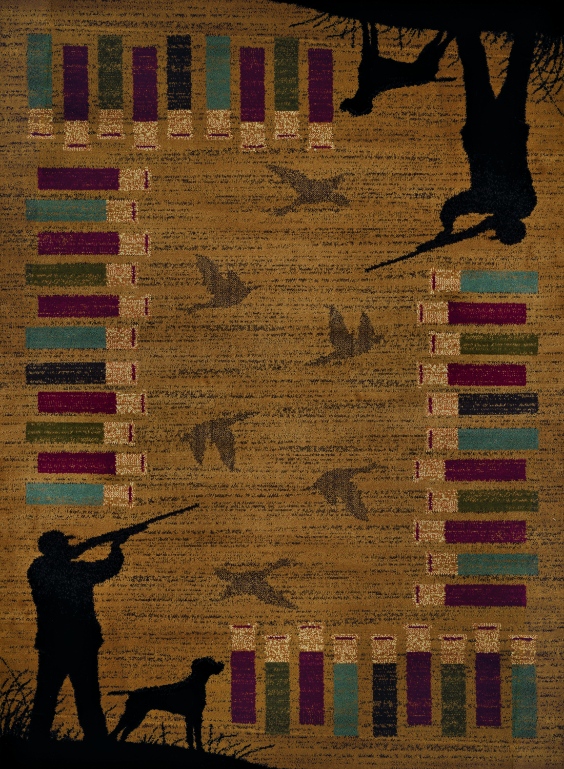Affinity Bird Shot Gold Accent Rug 1'10