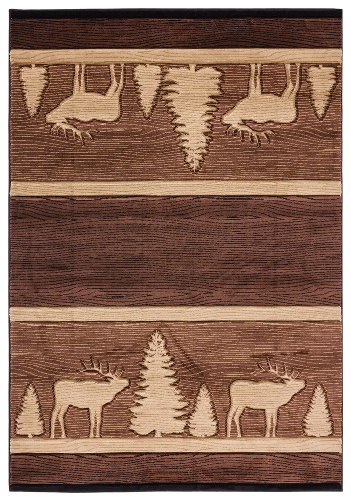 United Weavers Cottage Deering Brown Area Rug 2'7