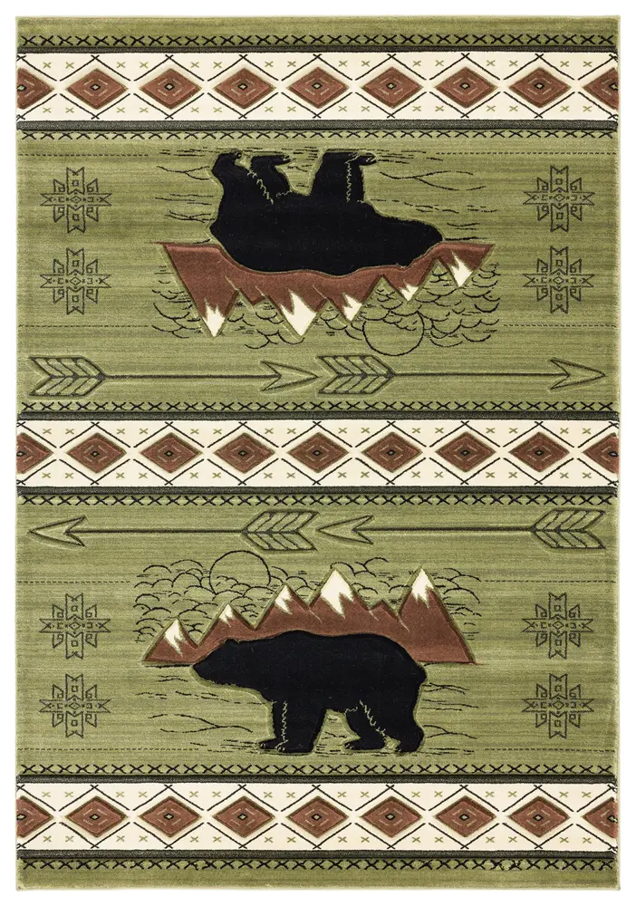 United Weavers Cottage Timberland Green Area Rug 7'10