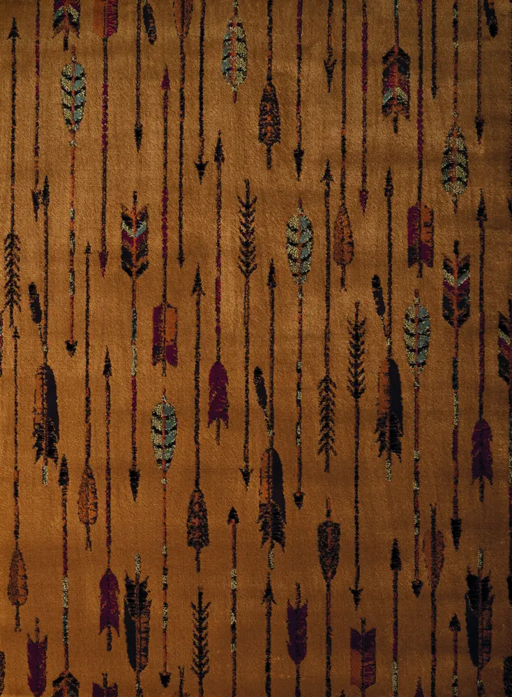 Affinity Quilted Arrow Natural Oversize Rug 7'10