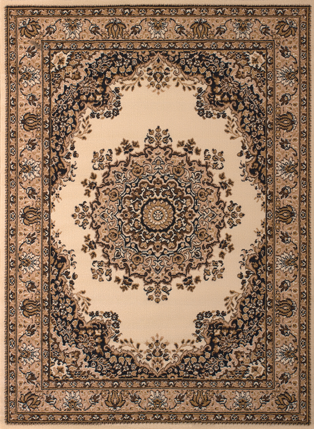 United Weavers Dallas Floral Kirman Ivory Accent Rug 1'11