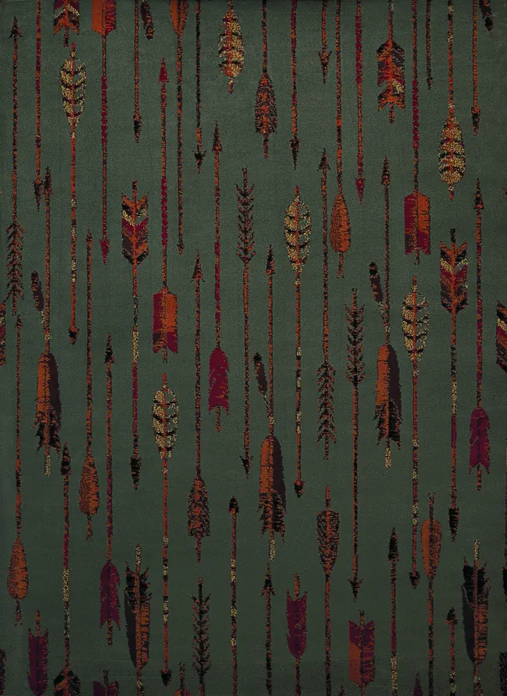 Affinity Quilted Arrow Blue/Grey Oversize Rug 7'10