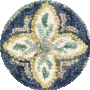 Ivory / Blue