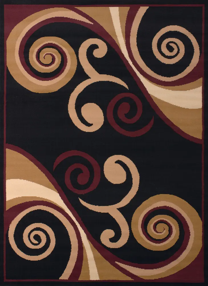 United Weavers Dallas Billow Burgundy Area Rug 5'3