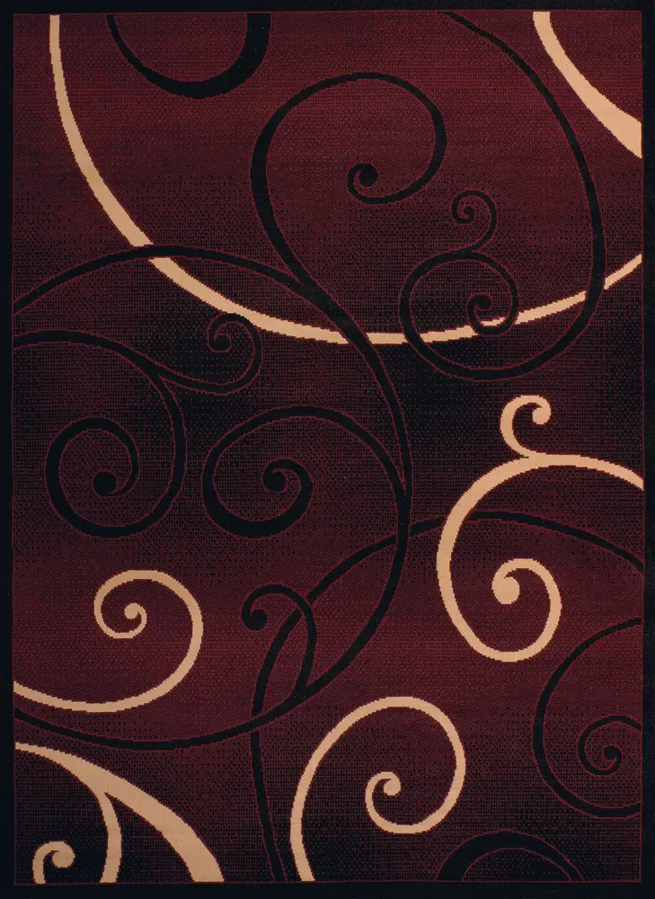 United Weavers Dallas Bangles Burgundy Oversize Rug 7'10