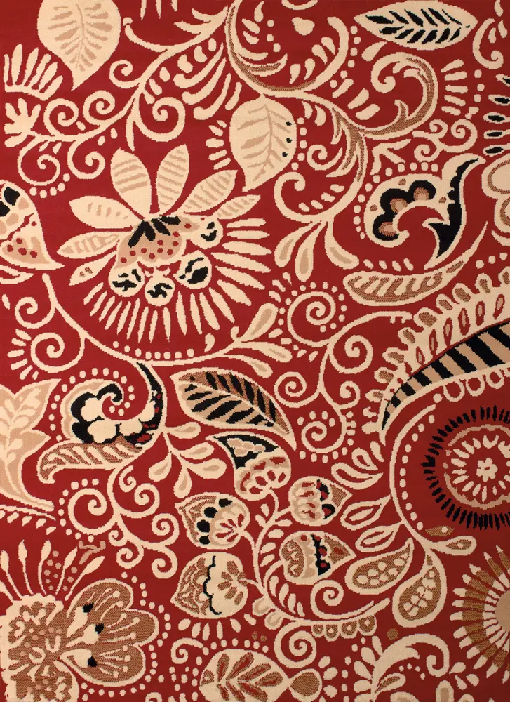 United Weavers Dallas Bandanna Red Area Rug 5'3