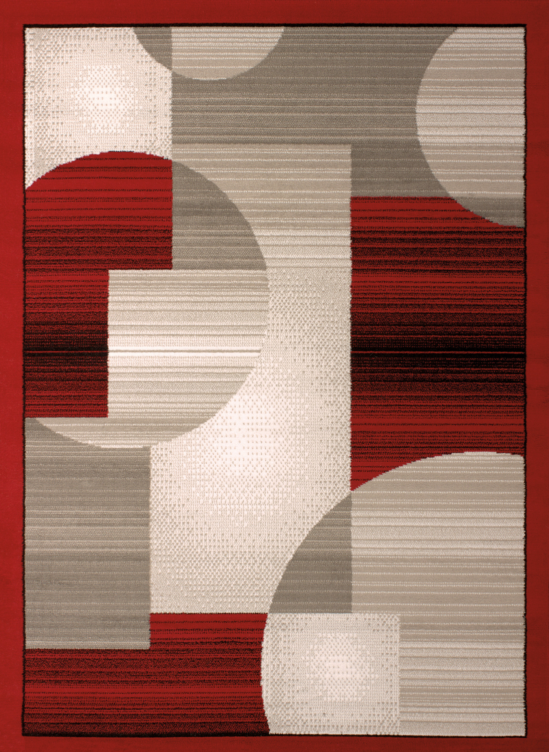 United Weavers Dallas Zoom Zoom Red Accent Rug 1'11