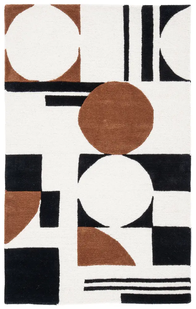 Safavieh Rodeo Drive 3' X 5' Rug in Ivory / Black