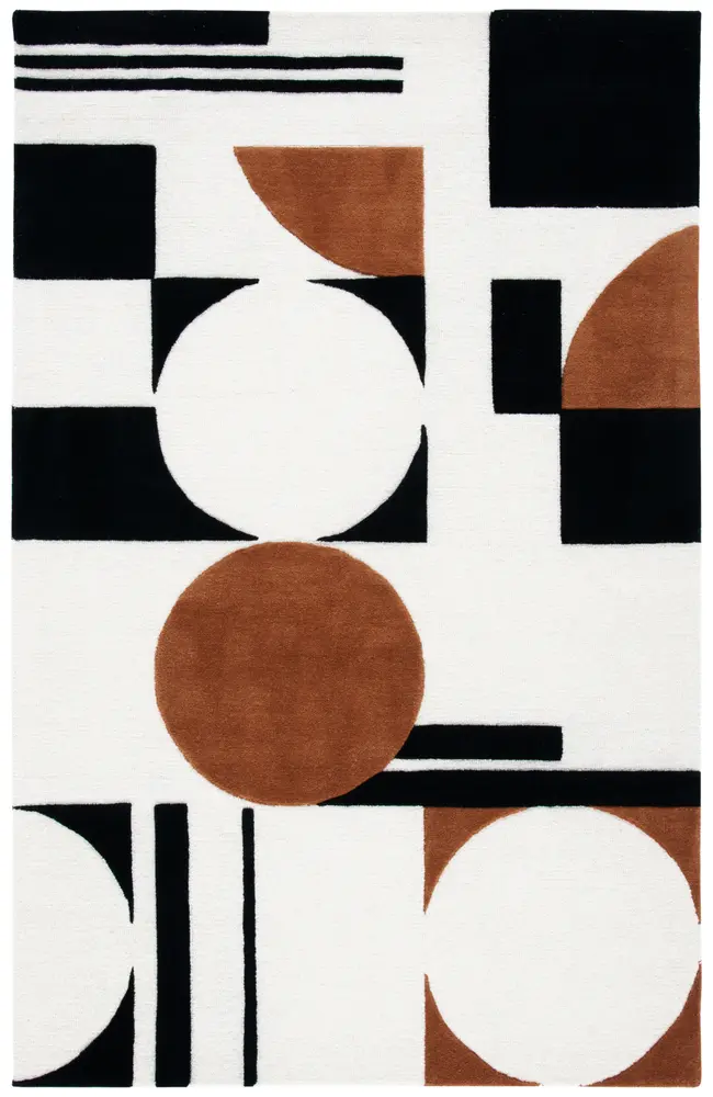 Safavieh Rodeo Drive 5' X 8' Rug in Ivory / Black