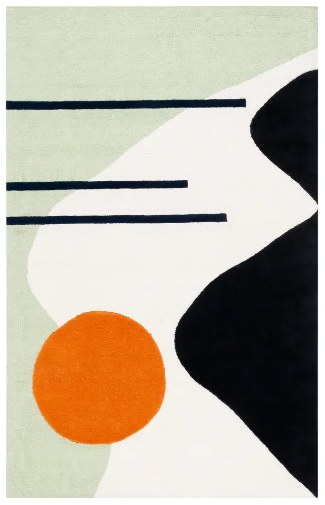 Safavieh Rodeo Drive 4' X 6' Rug in Green / Black