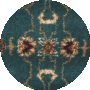 Teal / Ivory