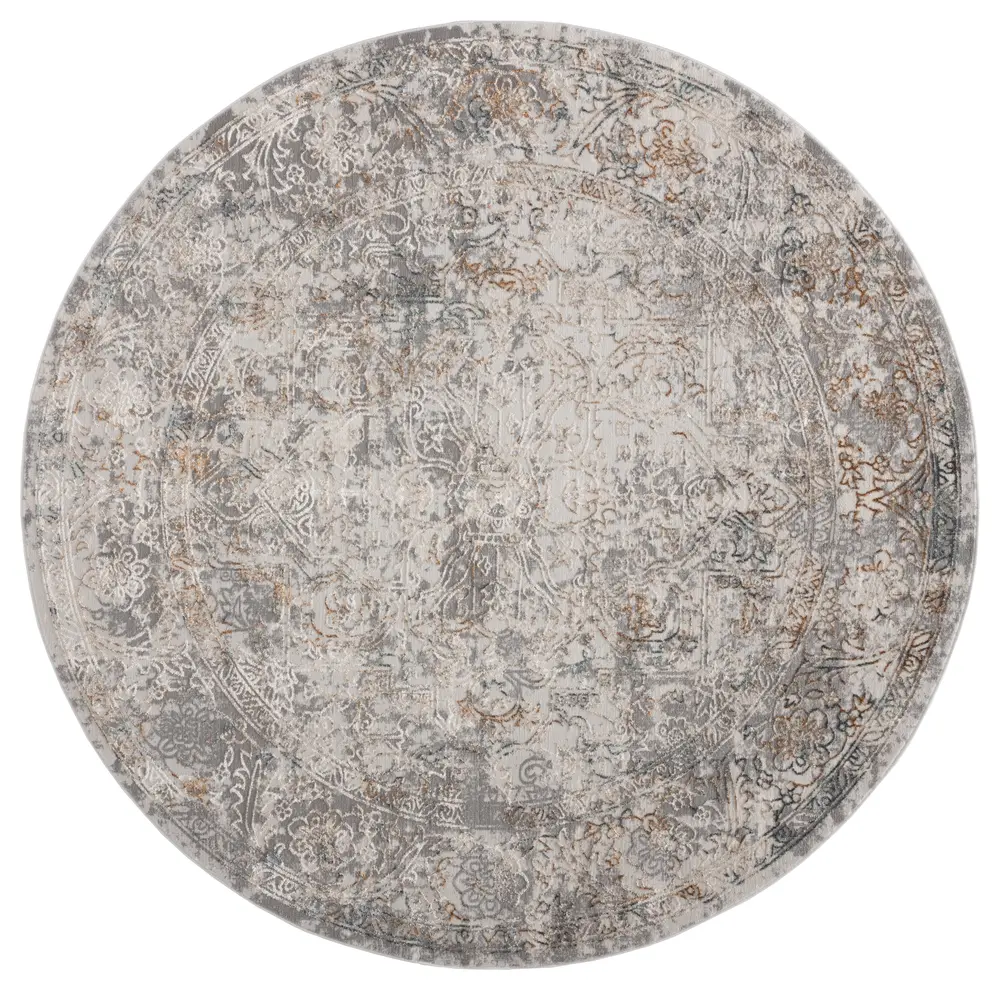United Weavers Emojy Chi Wheat Round Rug 7'10
