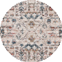 Beige / Blue Rust