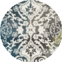 Ivory / Peacock Blue