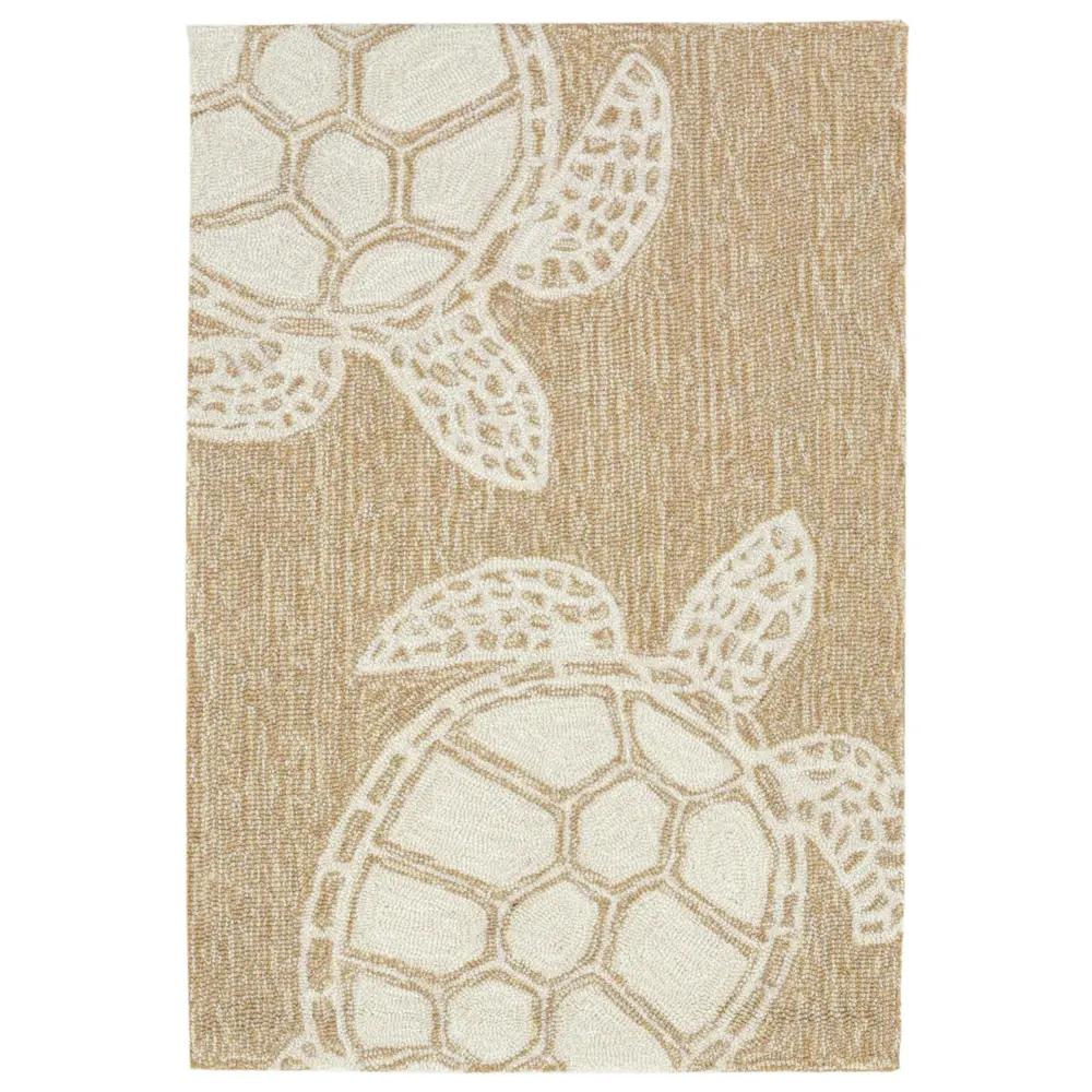 Liora Manne Capri Turtle Indoor/Outdoor Area Rug Neutral 1'8