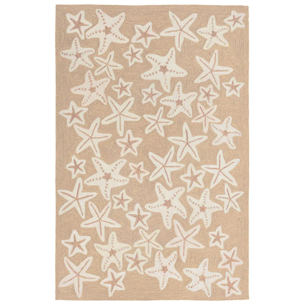 Liora Manne Capri Starfish Indoor/Outdoor Area Rug Neutral 7'6